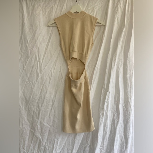 Hyfve Geo mini Dress beige Size Small - Picture 2 of 10